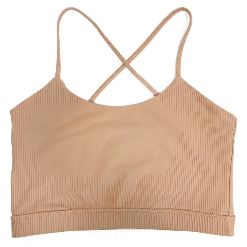 Tribe Kelley Sea Traveler Criss Cross‎ Swim Sports Bra Top, Pink - Size M